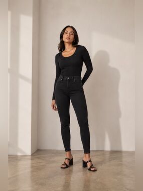 Everlane Curvy Way High Skinny Jeans Women’s Size 28 High Rise Denim
